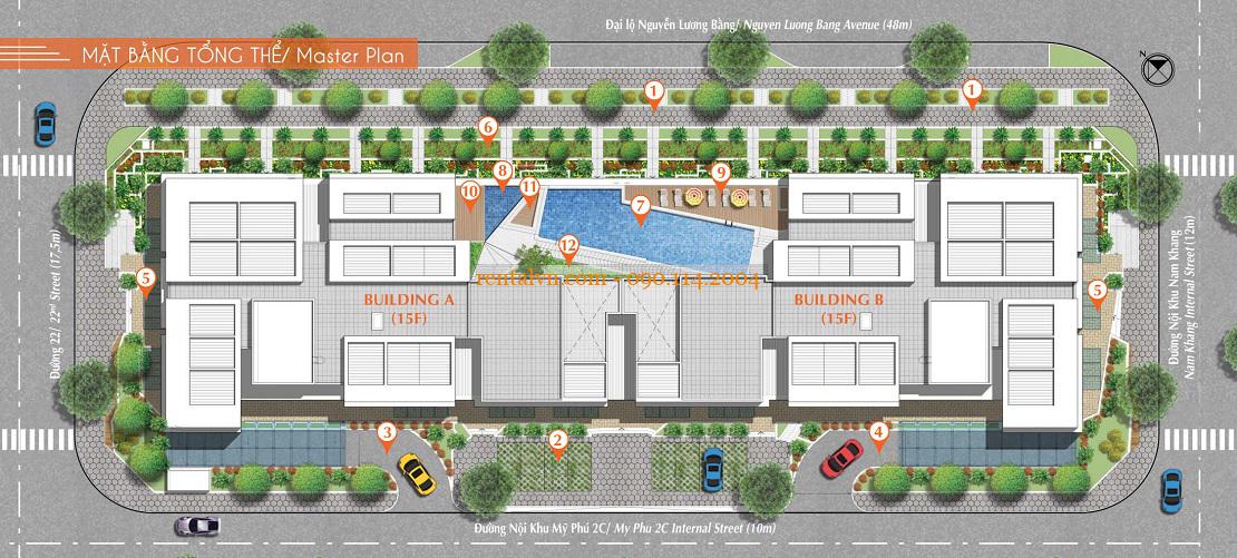 Floor plan of Hung Phuc Happy Residence Premier